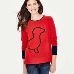 Boden Romy Sweater - Dachshund Dog Outline